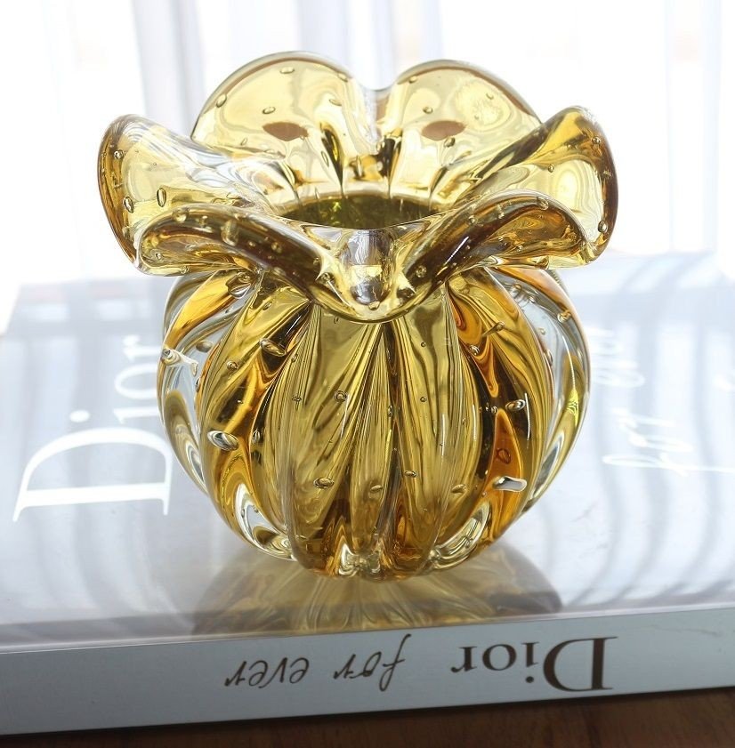 vaso de cristal murano trouxinha torcello pp ambar 20289674 1 20181210150639