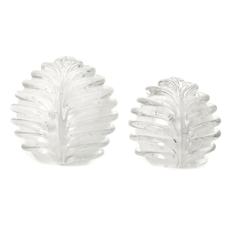 par de esferas em cristal murano alentejo p m perola branco 20876228 1 20181210150724