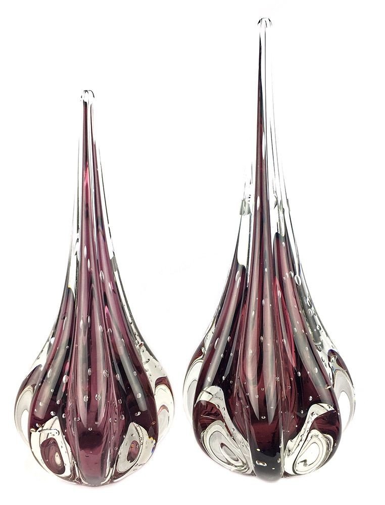 par de gotas em cristal de murano fenix m g cor rubi vinho 20876840 1 20181210150736