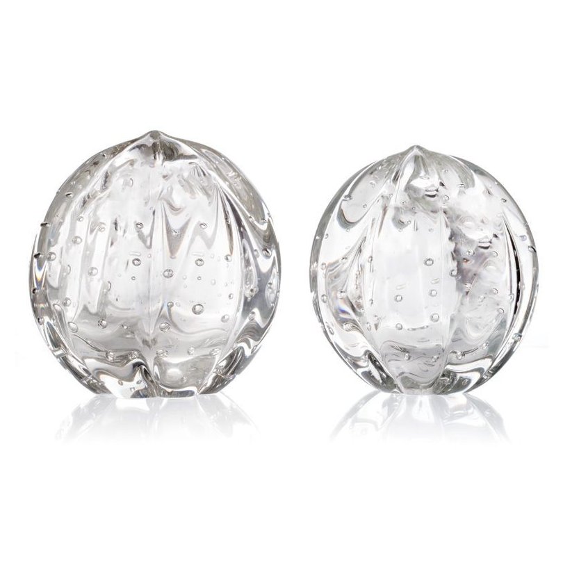 par de esferas em cristal murano senna p m transparente 20875248 1 20190604142532