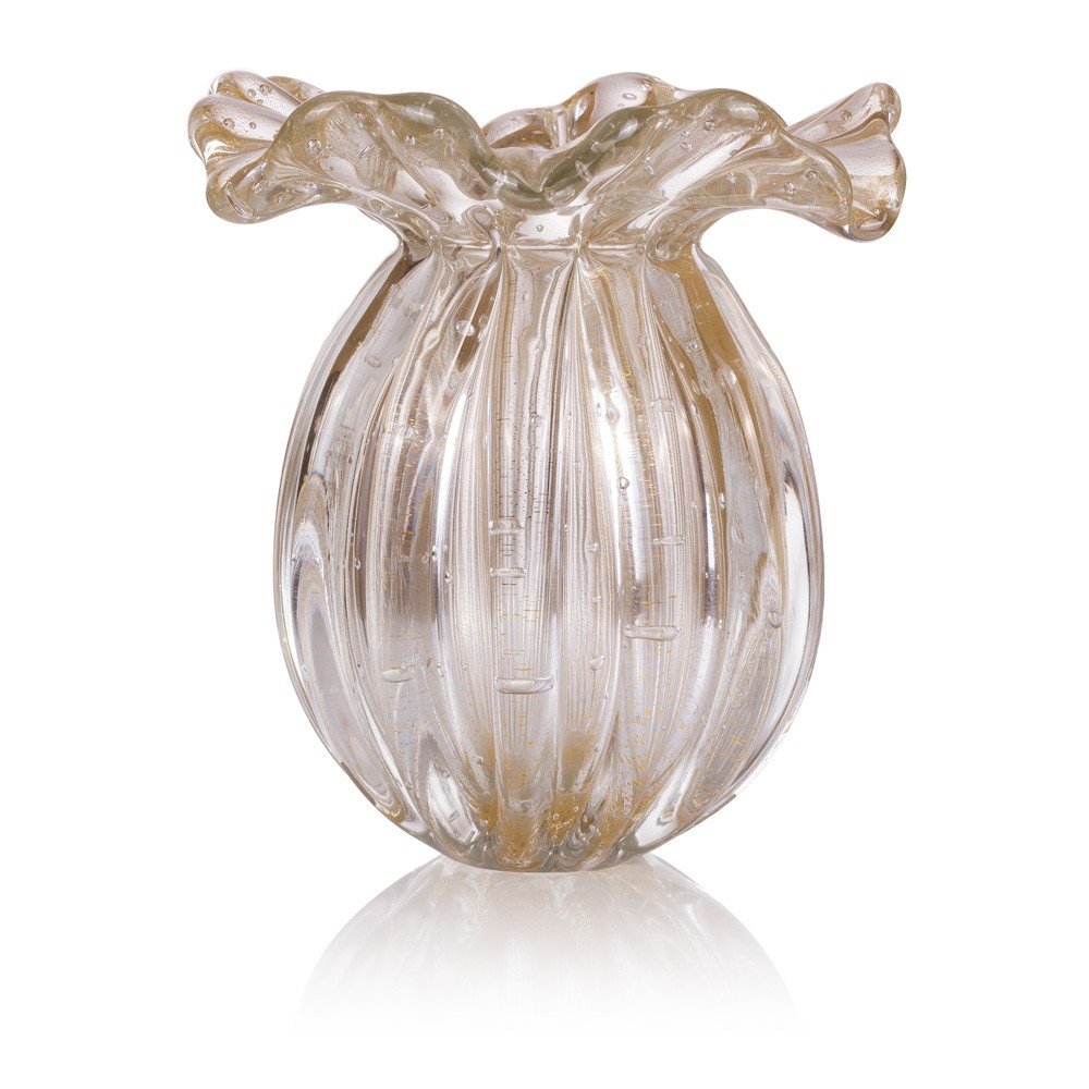vaso murano ravena ouro