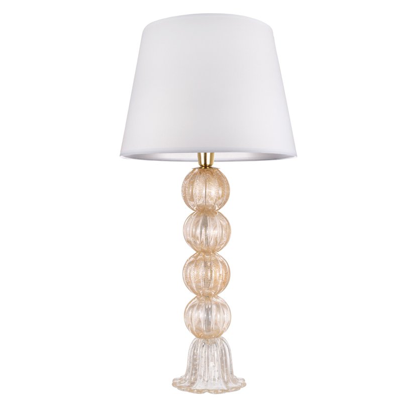 abajur murano galli ouro cristal