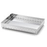 bandeja retangular mirror cross pequena prata 14725518
