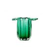 vaso de murano napoles verde folha sottile casa