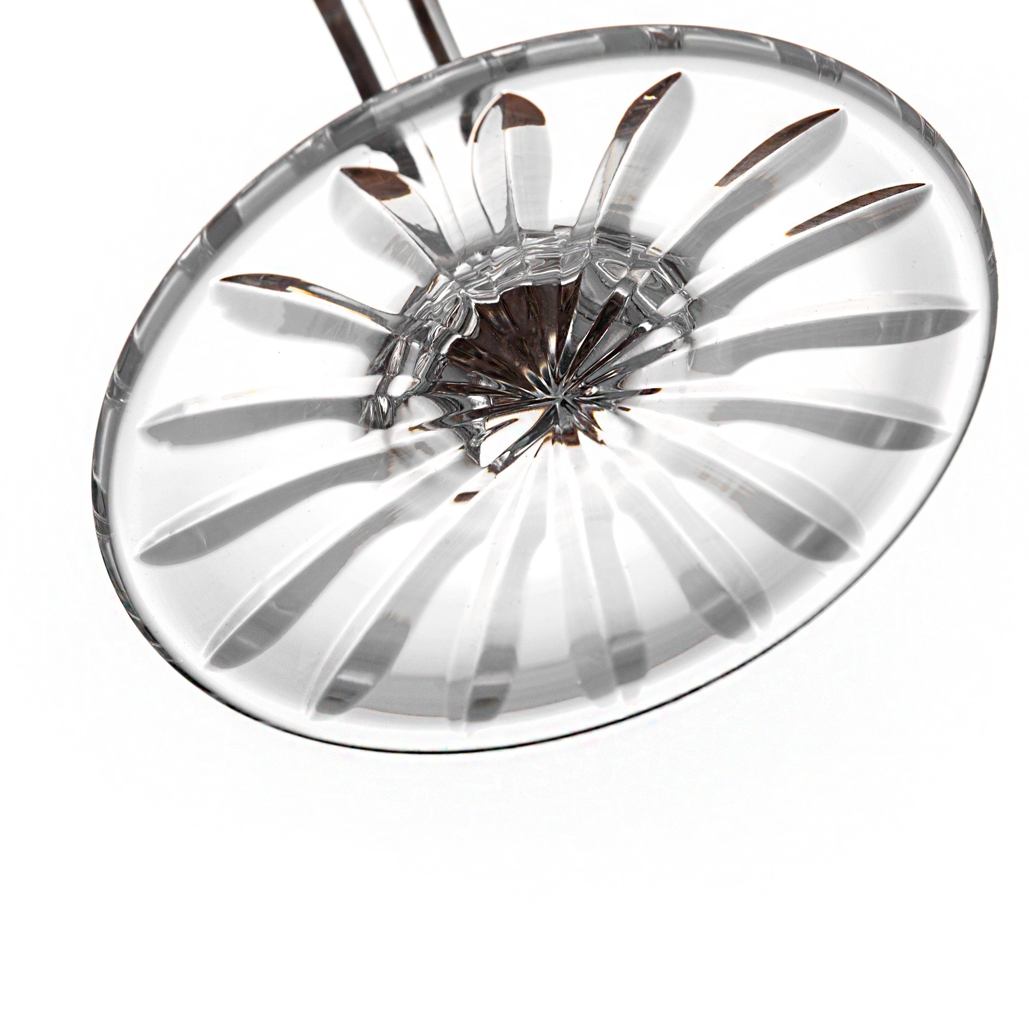 detalhe taca de cristal base da taca