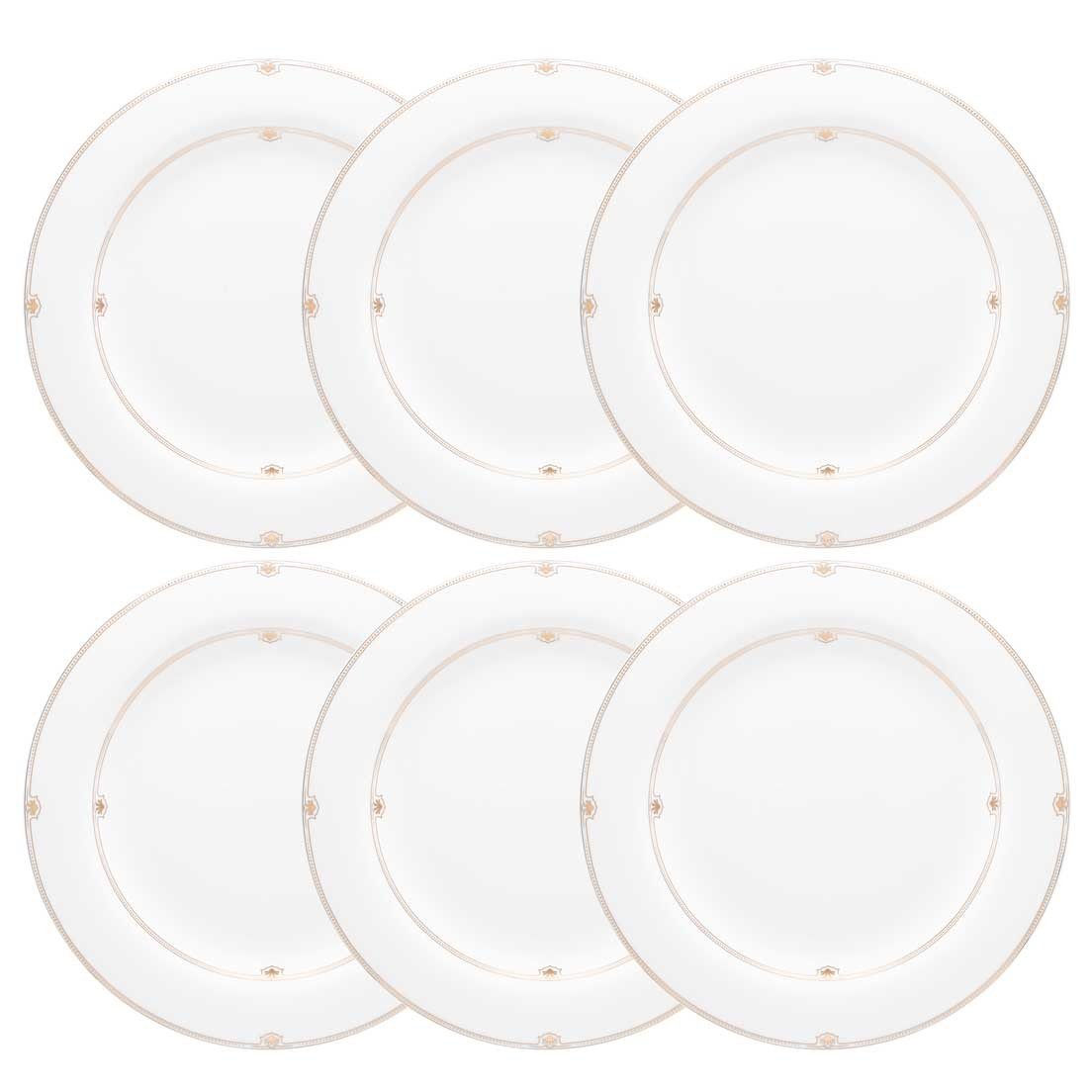 jogo de 6 pratos rasos 28cm strauss dinasty
