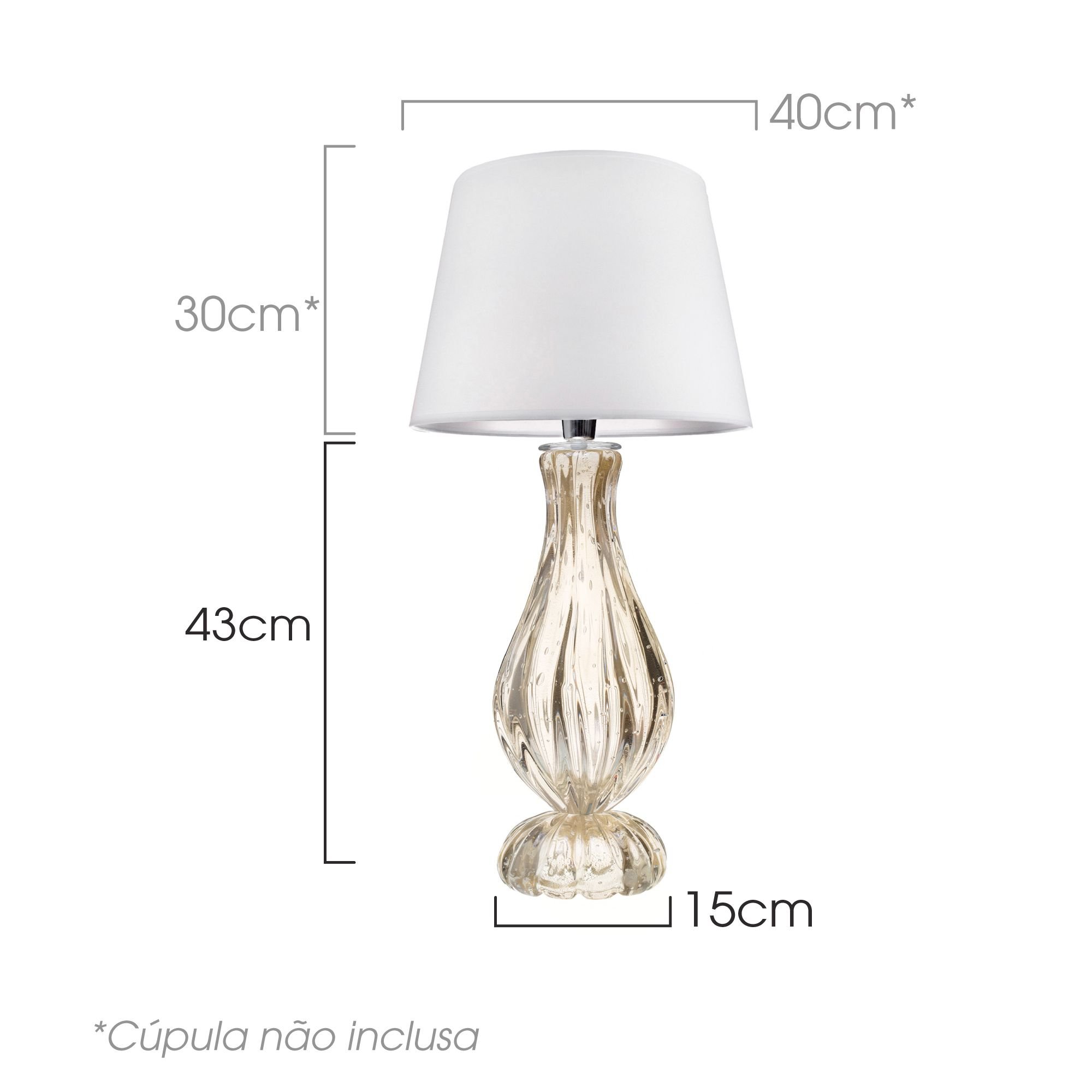 murano giordano 8754 48 ct regua abajur