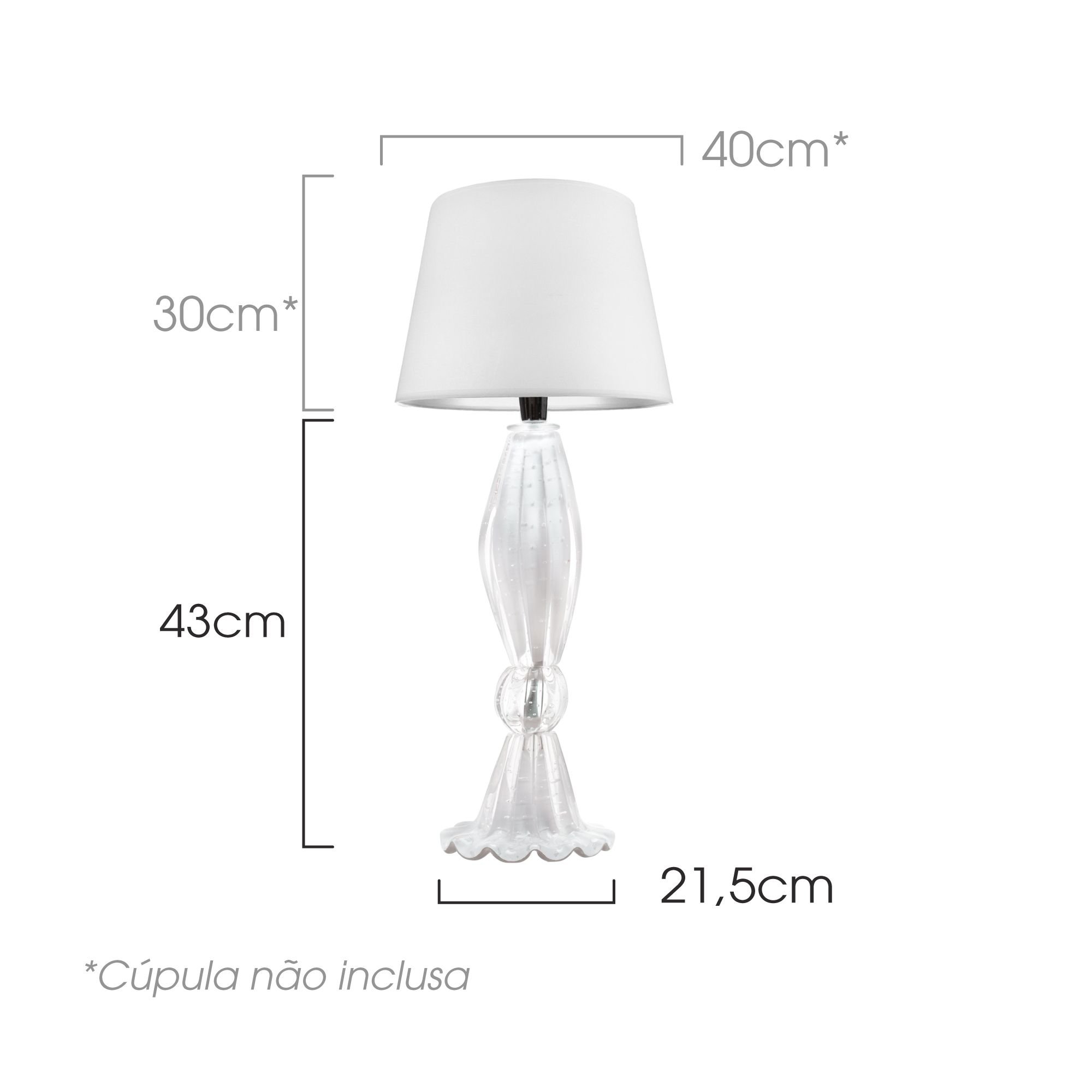 nilo 8716p 36 bp regua abajur