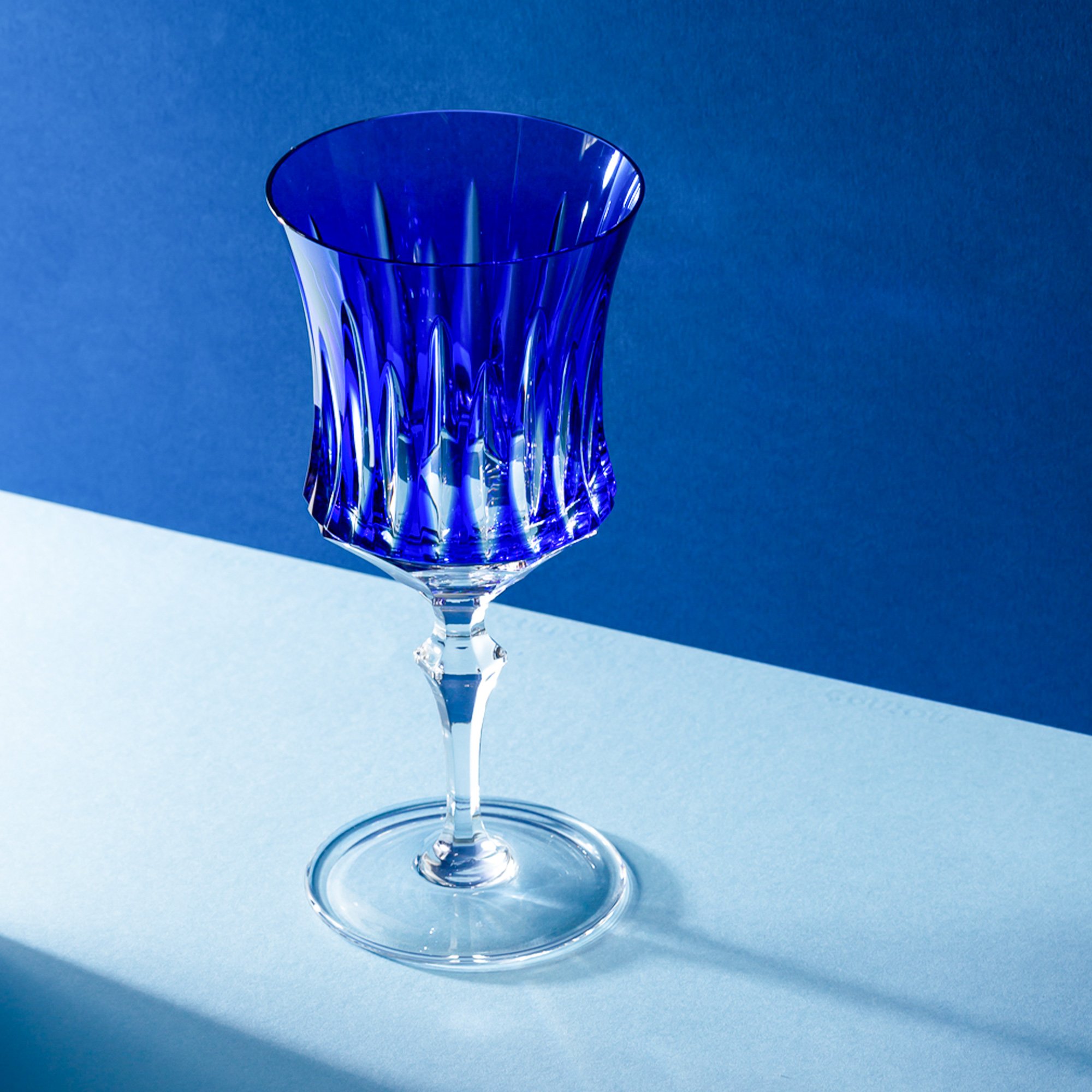 taa de cristal azul lapidao 66