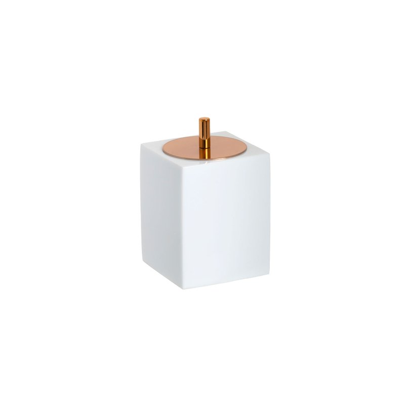 porta cotonetes resina braco red gold