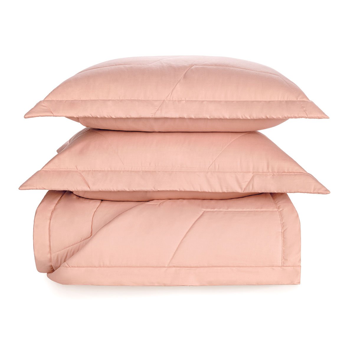 Jogo de Colcha Palazzi - Rosa Perla - Casal - 300 fios - Algodão Egípcio - Trussardi - Sottile Casa