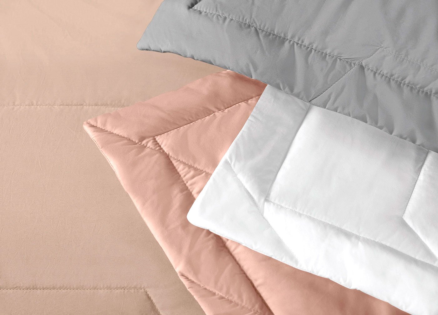 Jogo de Colcha Palazzi - Cores - 300 fios - Algodão Egípcio - Trussardi - Sottile Casa