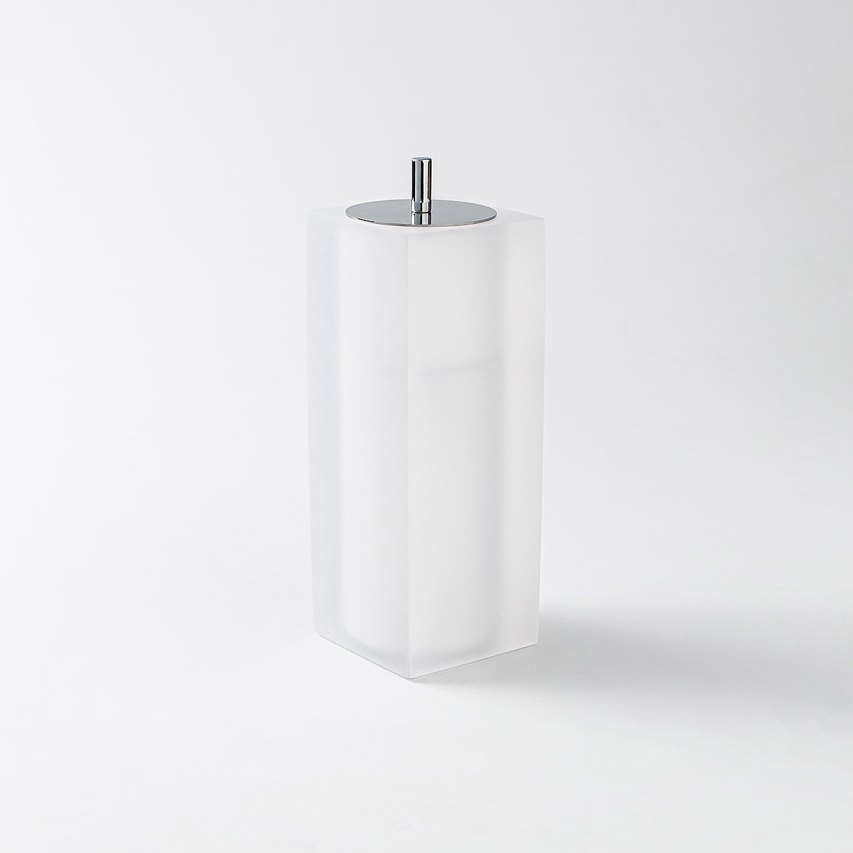 06 conjunto banheiro 4 pcs linea sottile cristal fosco cromado