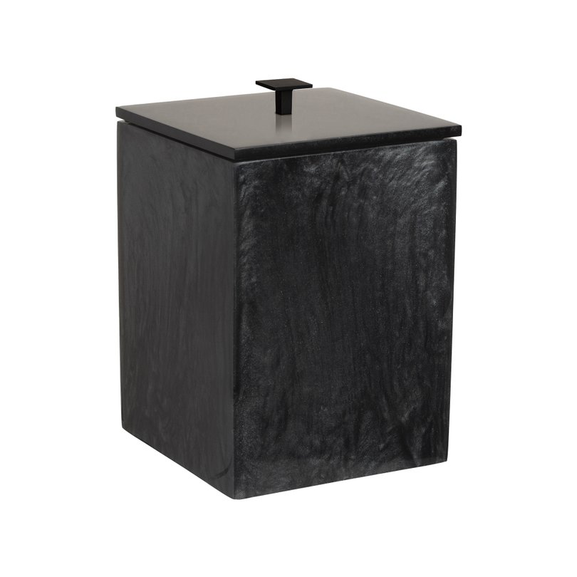 lixeira chumbo com metal black matte