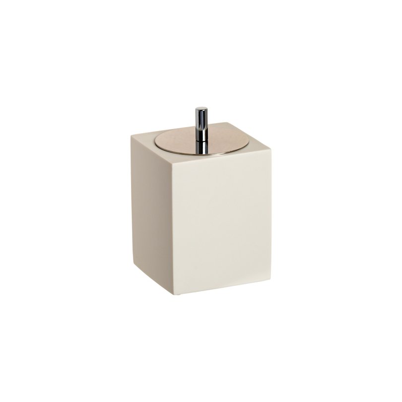 01 porta algodao resina off white fosco cromado