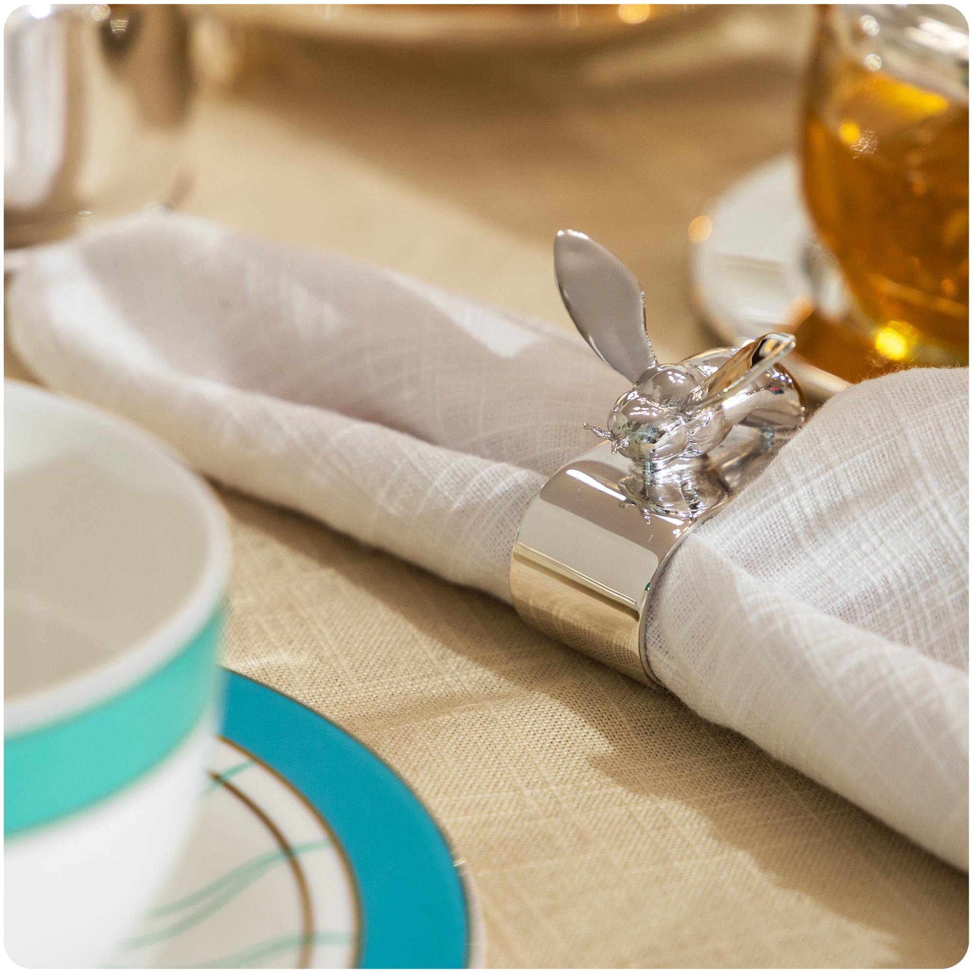 anel guardanapo prata abelha 2