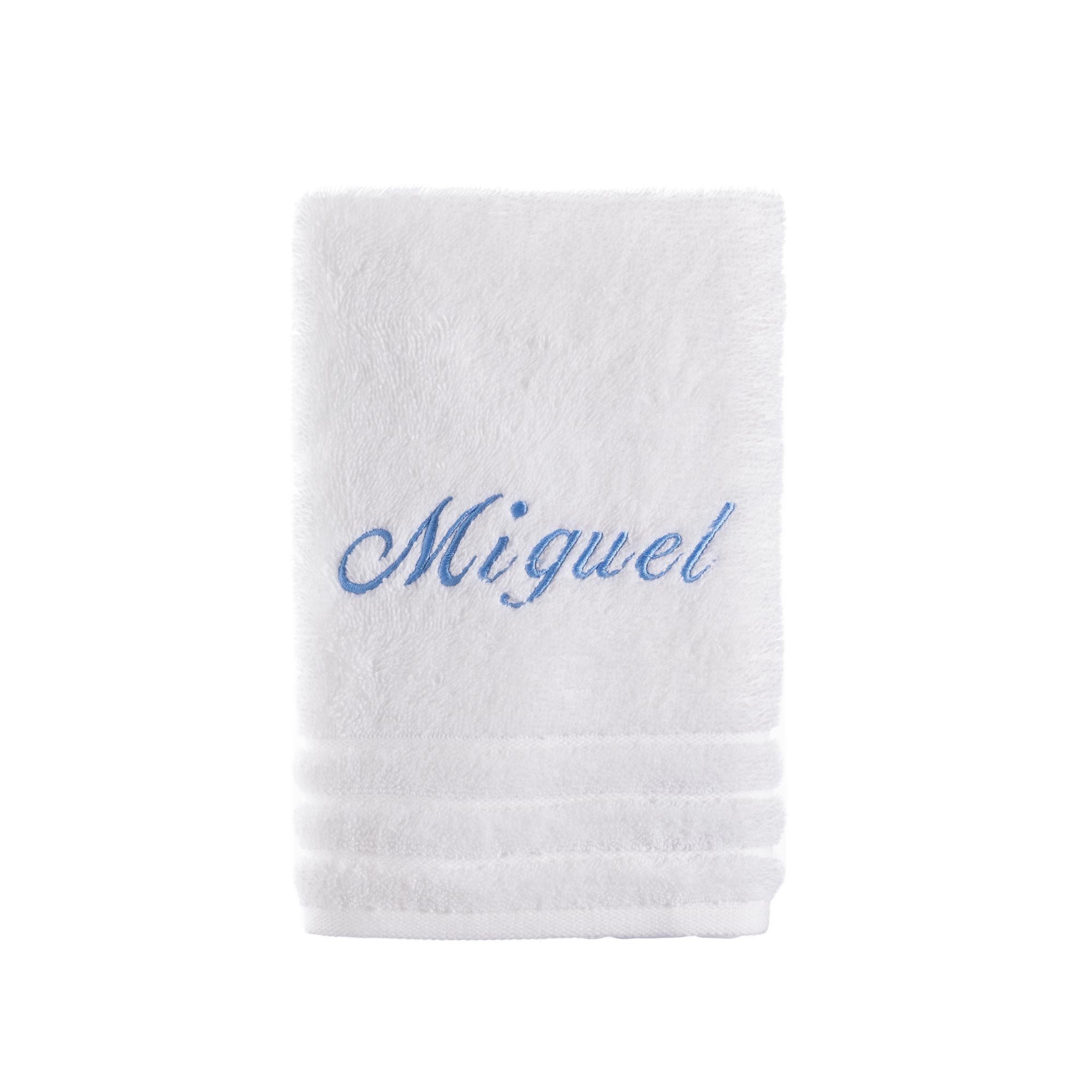 toalha trussardi escolar personalizada azul