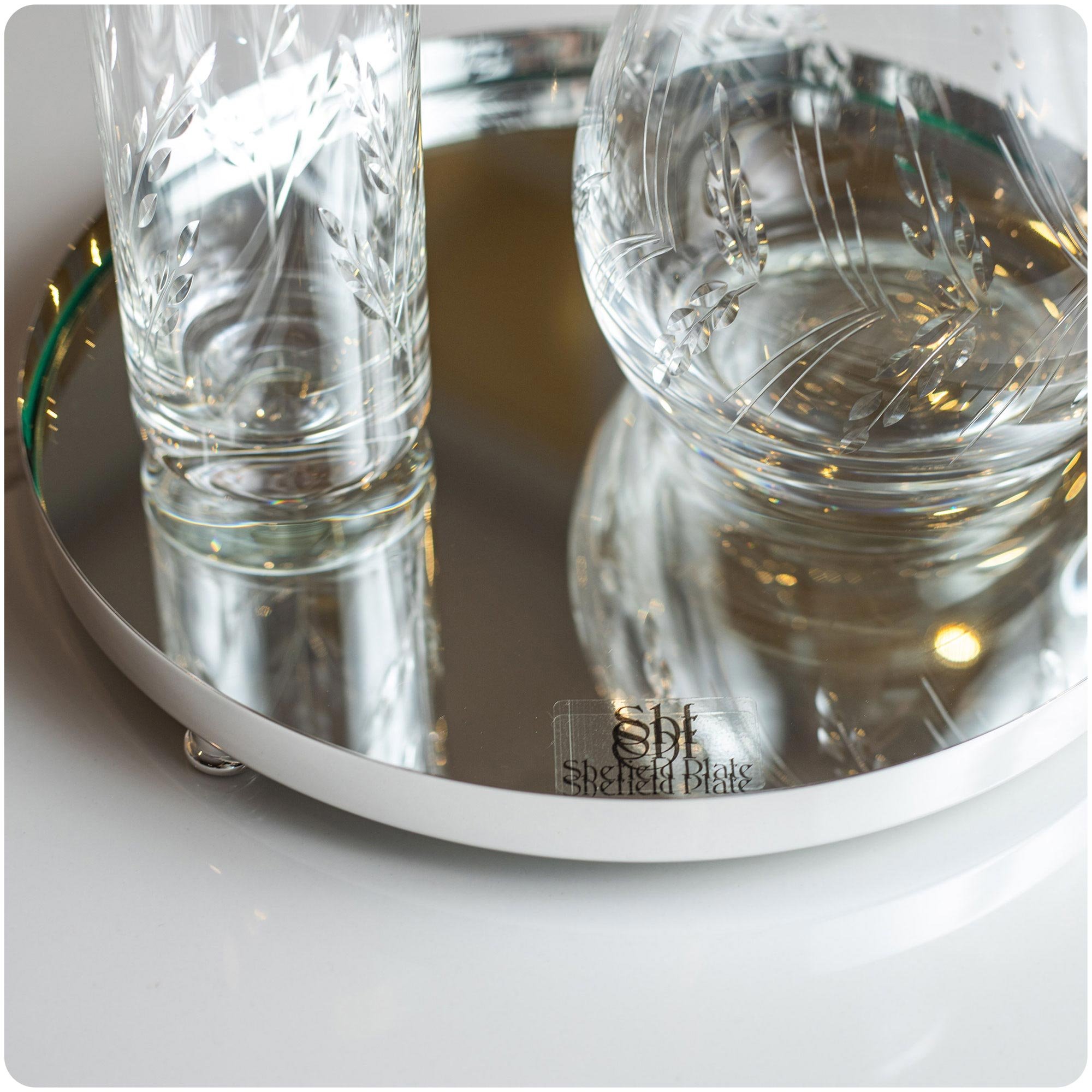 bandeja prata redonda espelho grande 2