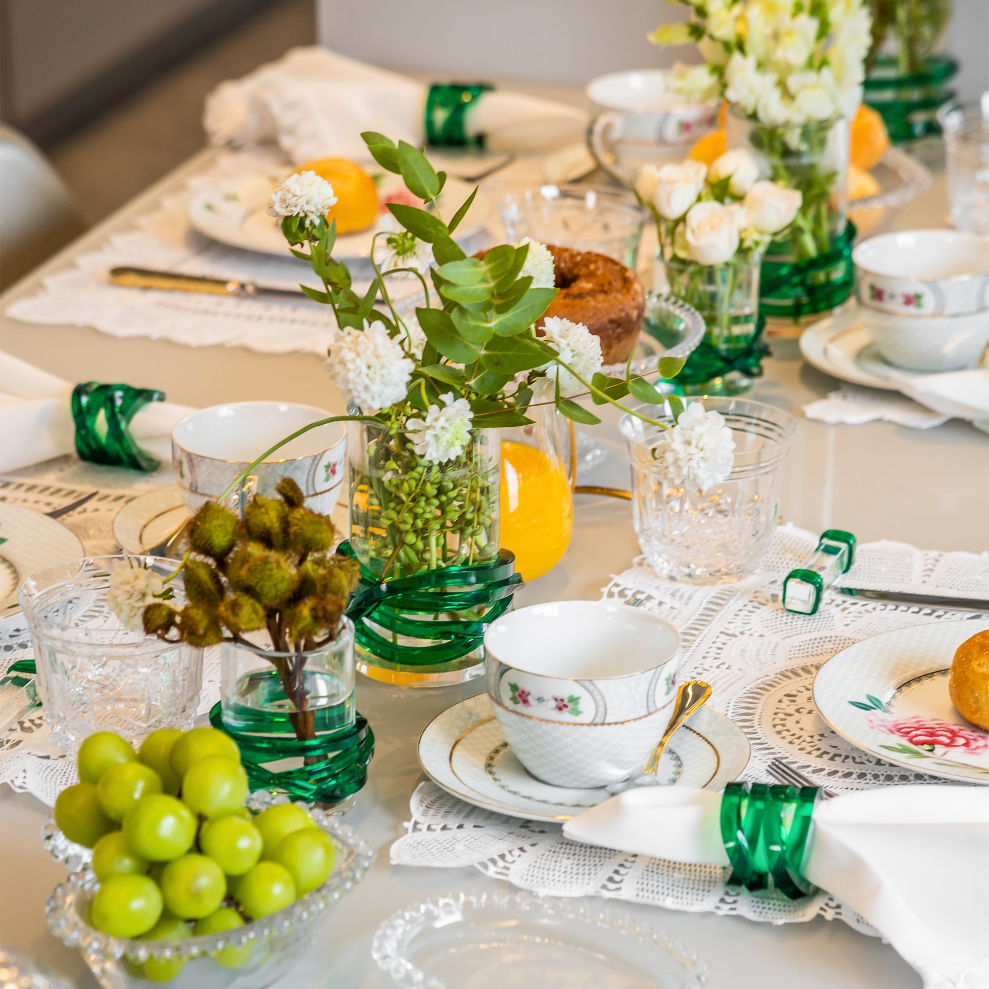 01 anel porta guardanapo color line acrilico forest