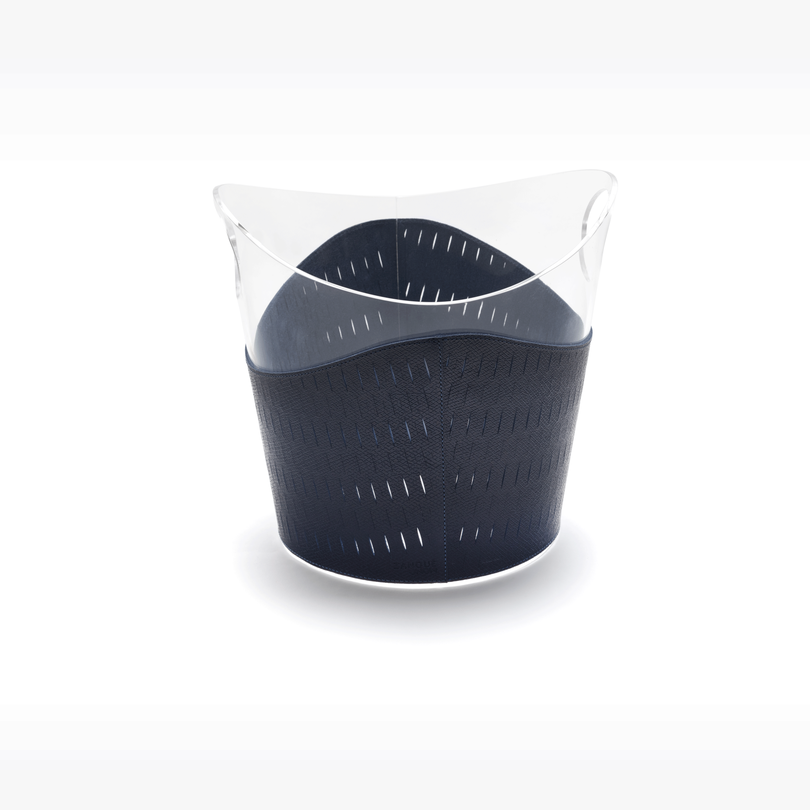 champanheira linee couro navy sottile casa still