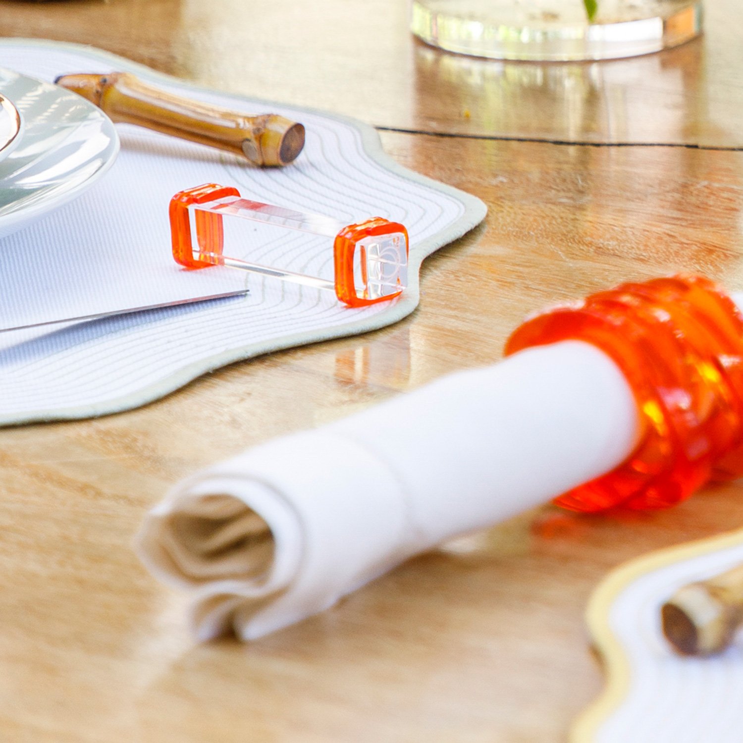 descanso talher color line onom tangerine tango ambientada sottile casa