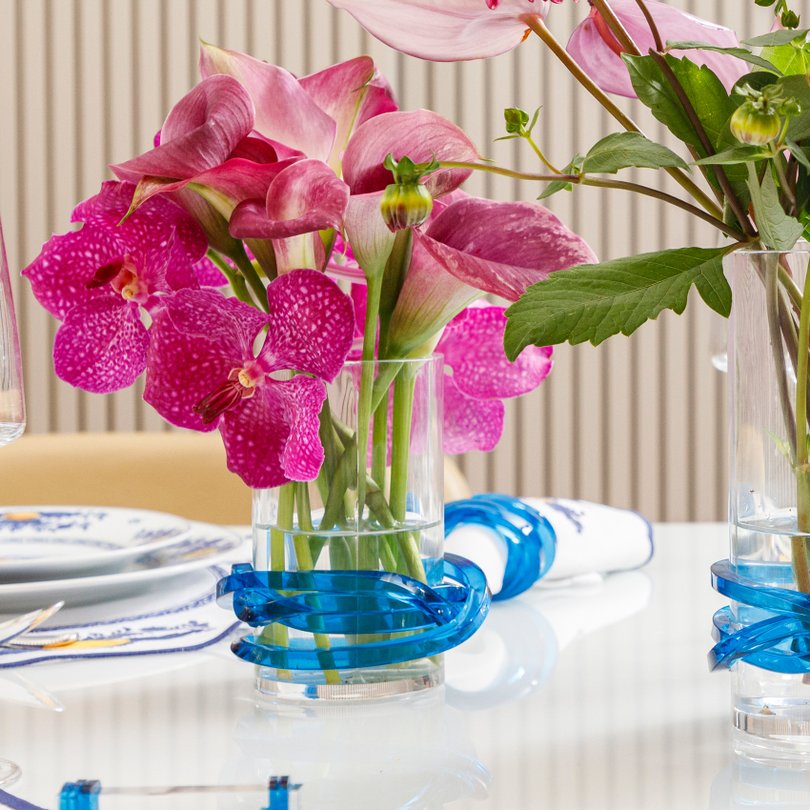 vaso color line onom reflex blue m ambientada sottile casa