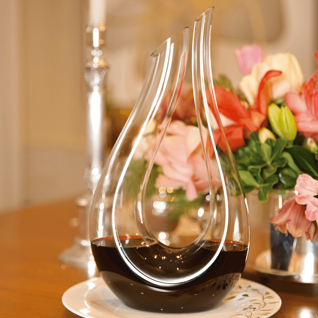 02 decanter em cristal strauss incolor