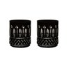 01 jogo de 2 copos de cristal p whisky on the rocks strauss lapidado 430ml preto