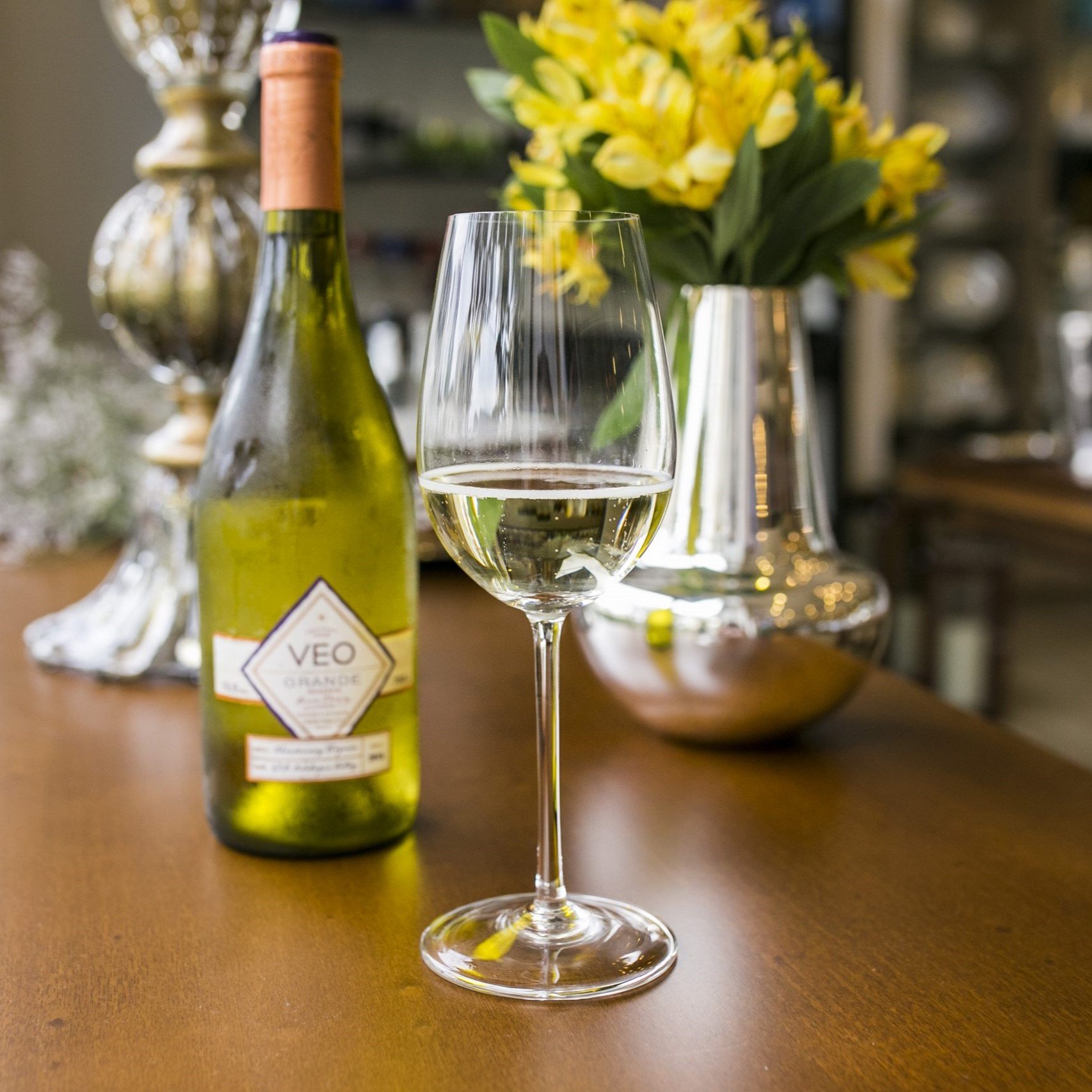 02 taca de cristal p chardonnay strauss 390ml incolor