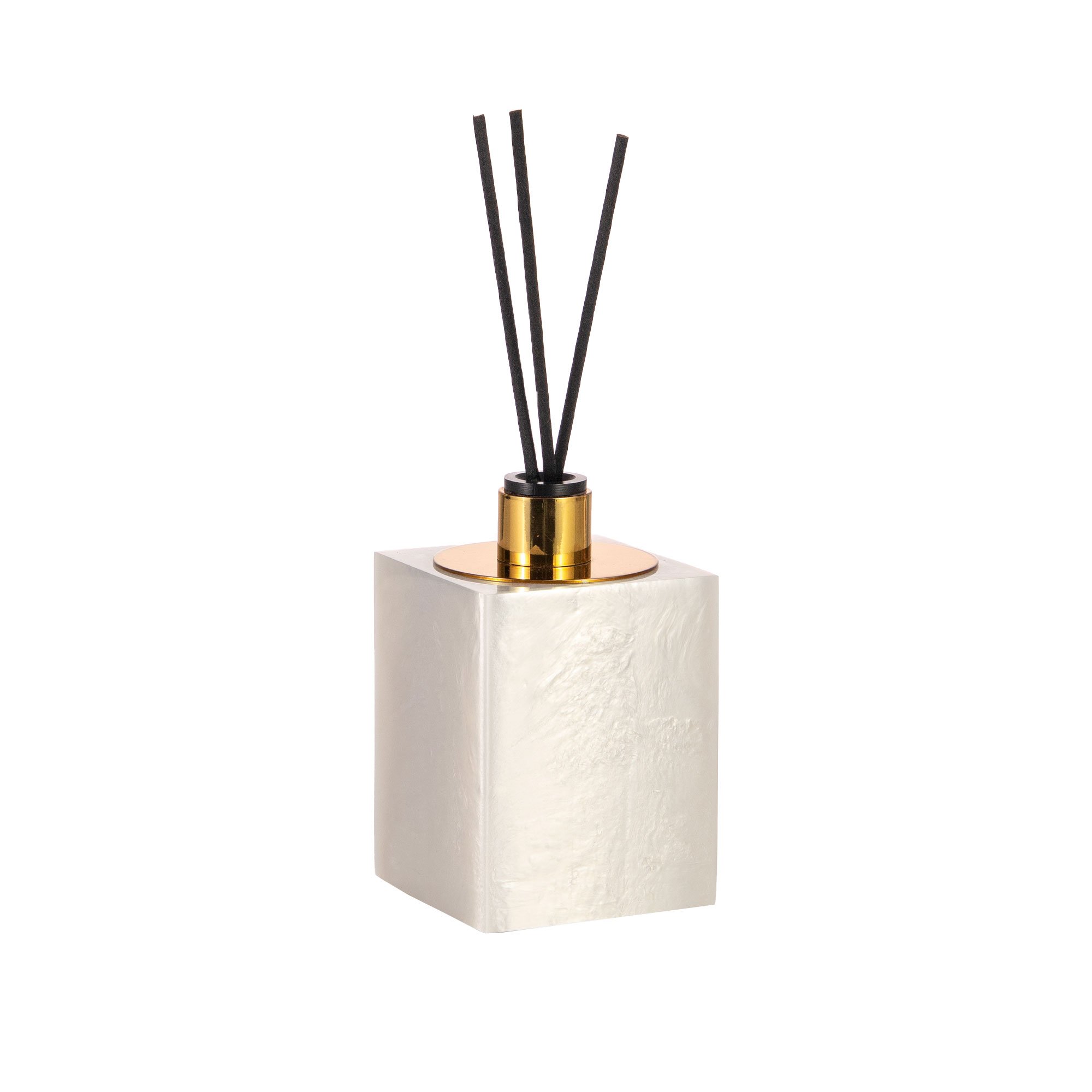 porta difusor ambientes resina madreperola gold still sottile casa