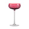 taca cristal coupe lapidada champagne rosa still sottile casa