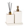 conjunto banheiro duo quadrado resina off white fosco gold still sottile casa