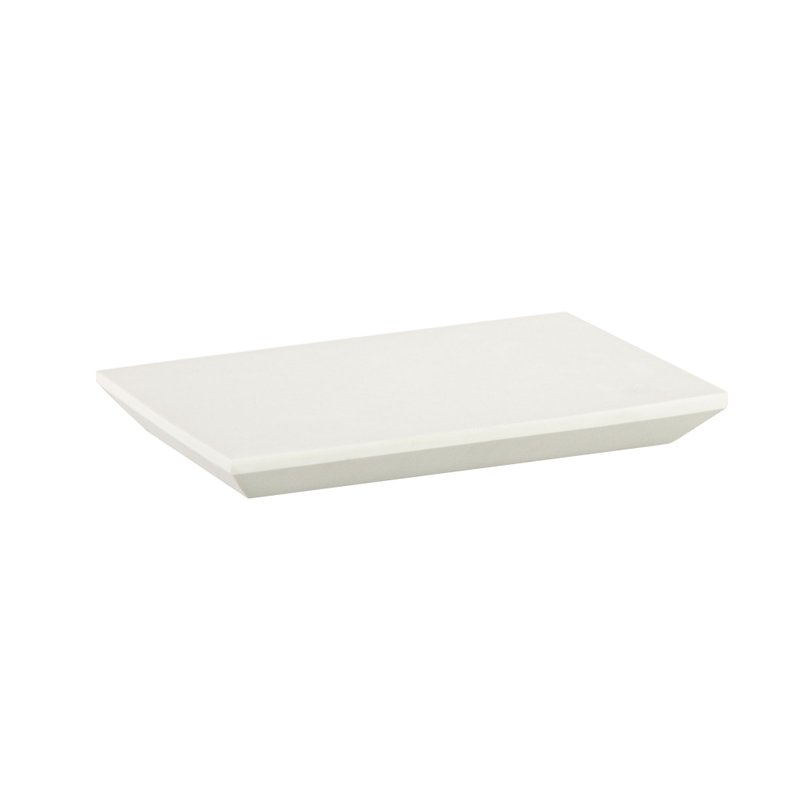 bandeja slim resina 200x120mm off white fosco still sottile casa