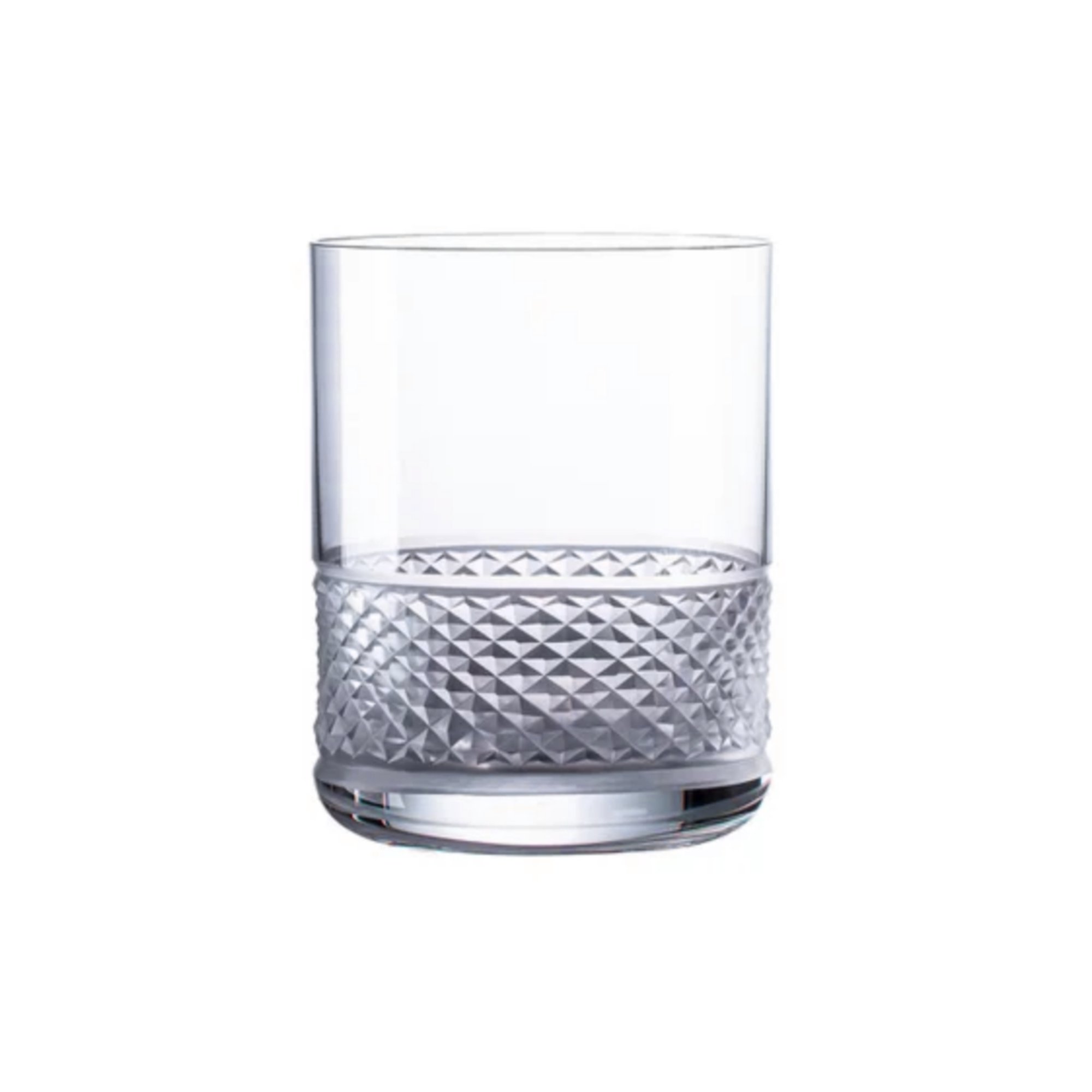 02 copo de cristal lapidado 53 p whisky on the rocks 320ml incolor Sottile Casa Still