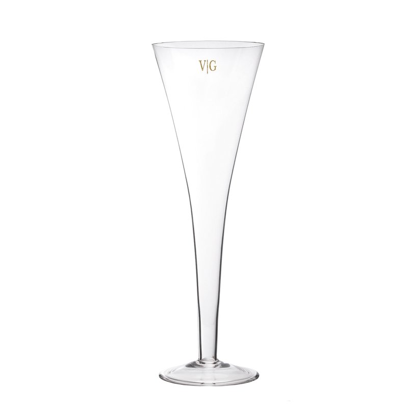 taca cristal champagne incolor monograma still sottile casa