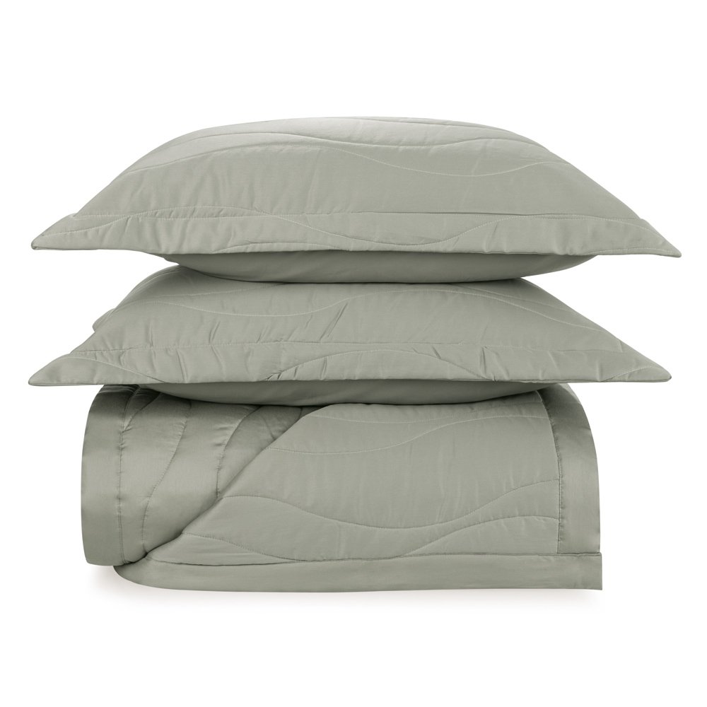 trussardi cama novara colcha com porta travesseiro pistacchio casal still