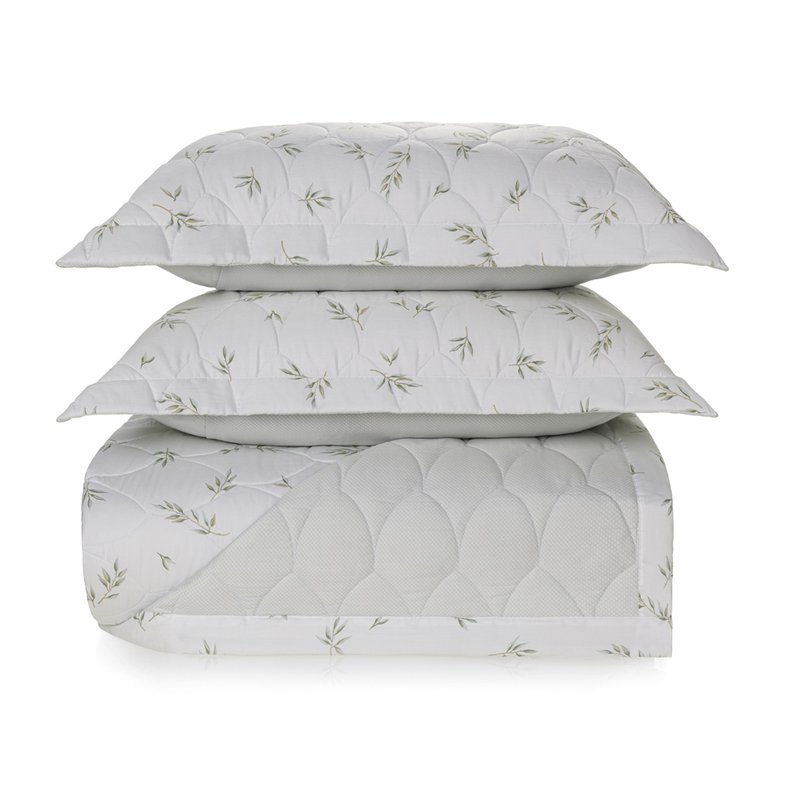 trussardi cama olivo colcha com porta travesseiro casal still