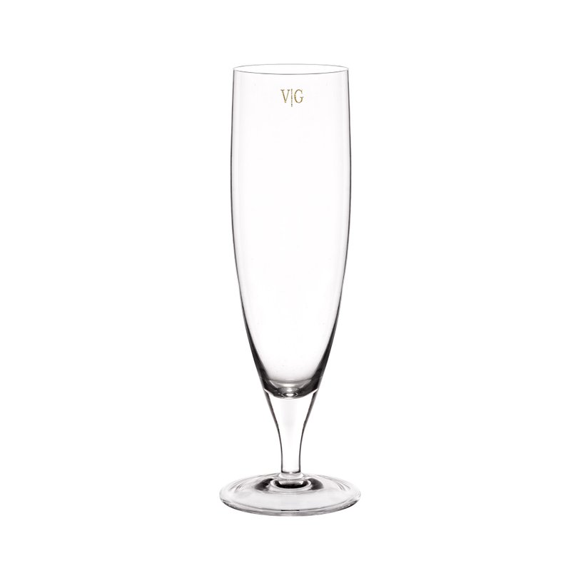 taca de cristal artesanal cerveja incolor monograma still sottile casa