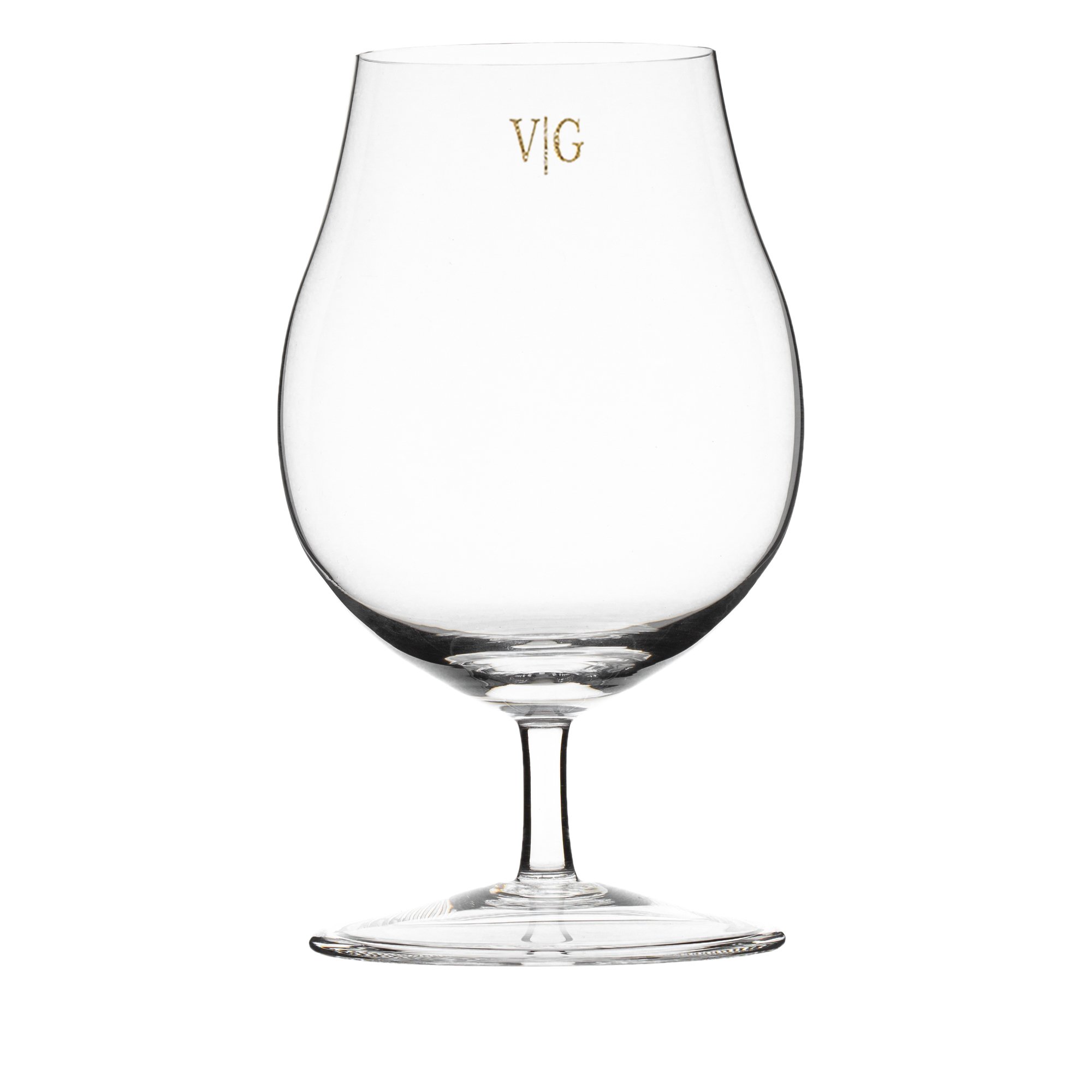 taca de cristal artesanal cerveja transparente incolor monograma still sottile casa