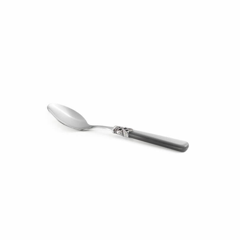 01 colher de sobremesa ginevra gray pearl