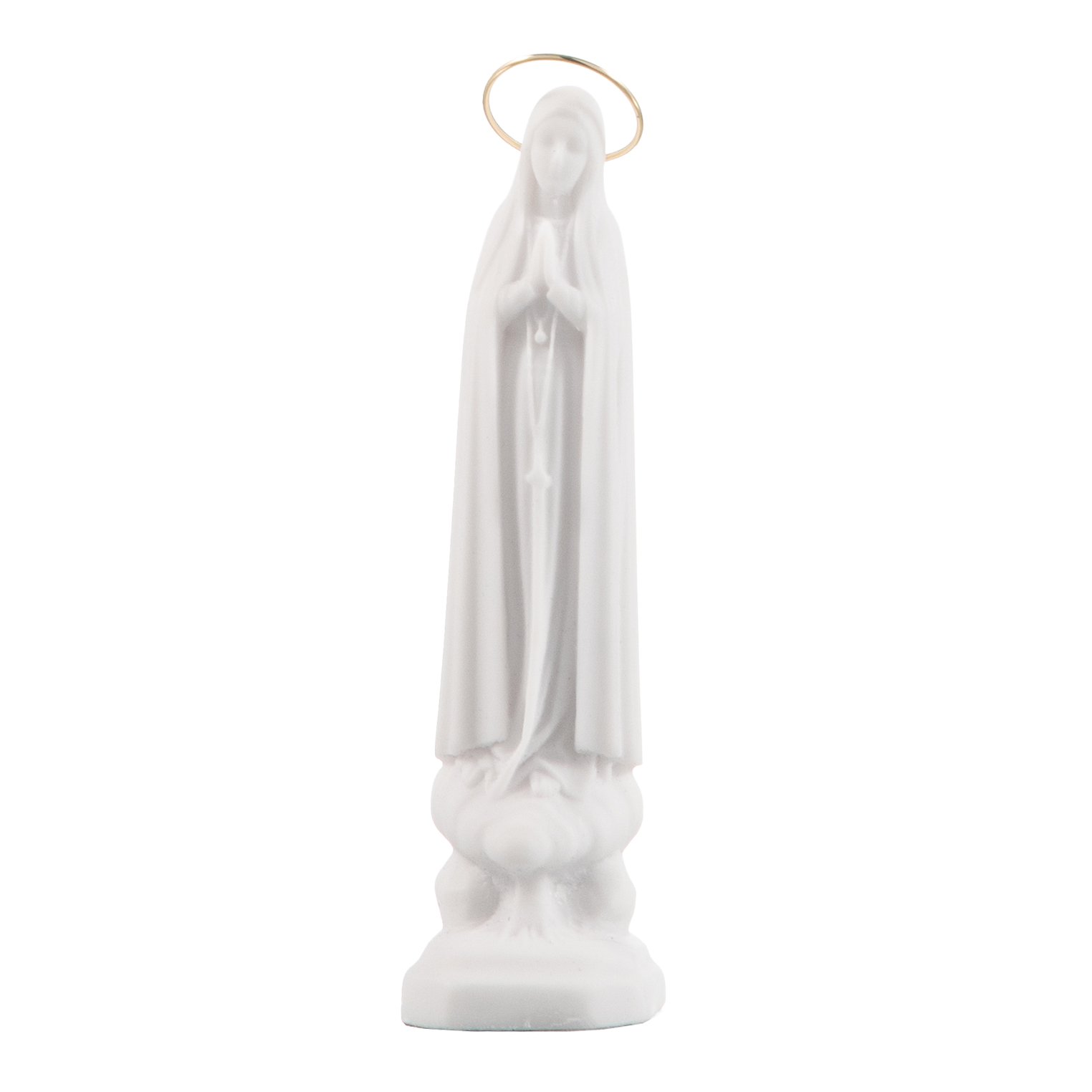 01 imagem nossa senhora de fatima coroa aureola ouro p