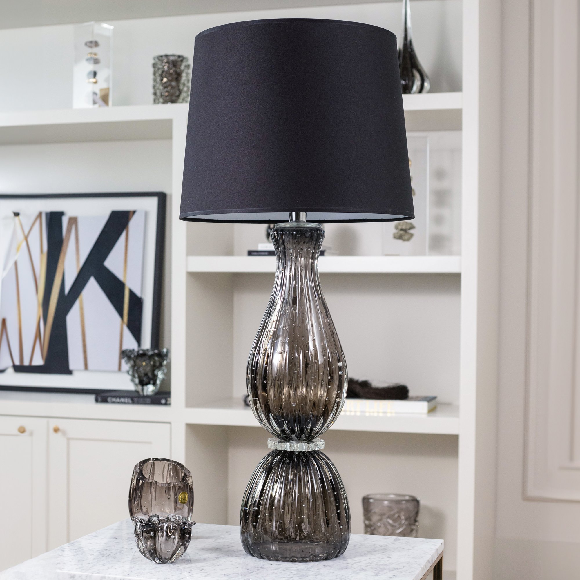 01 abajur murano louvre onix