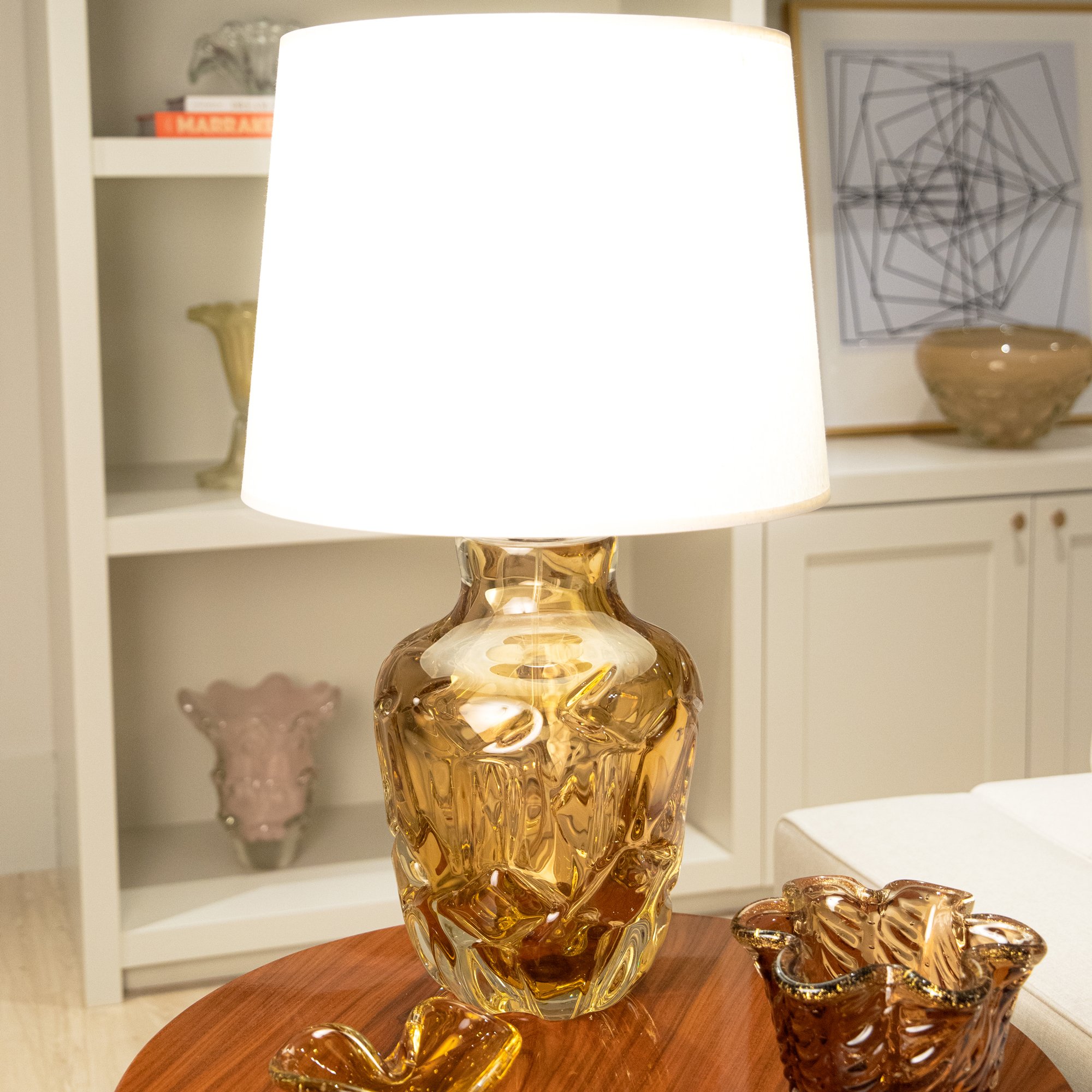 05 abajur murano barcelona ambar