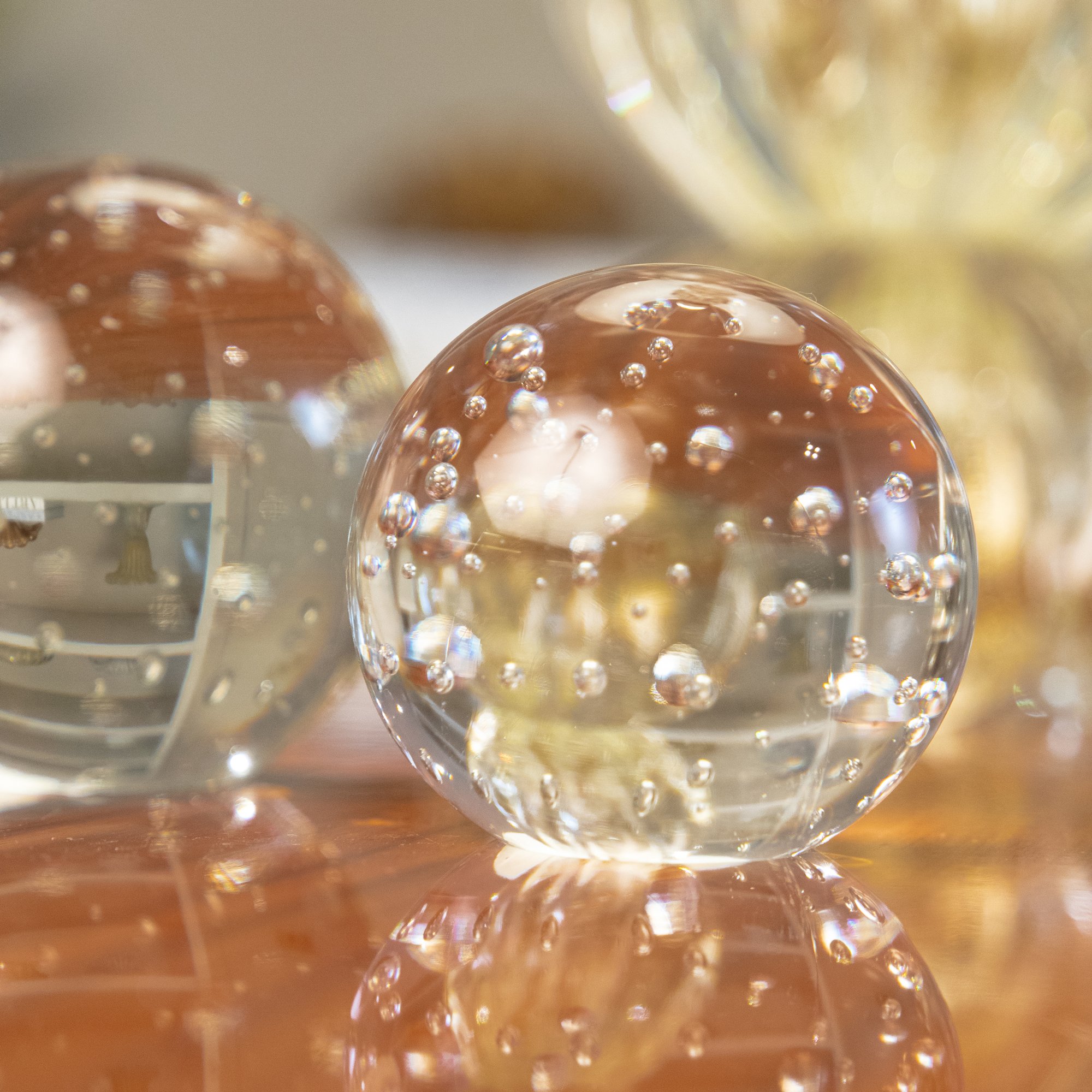 02 esfera murano bubbles m cristal transparente