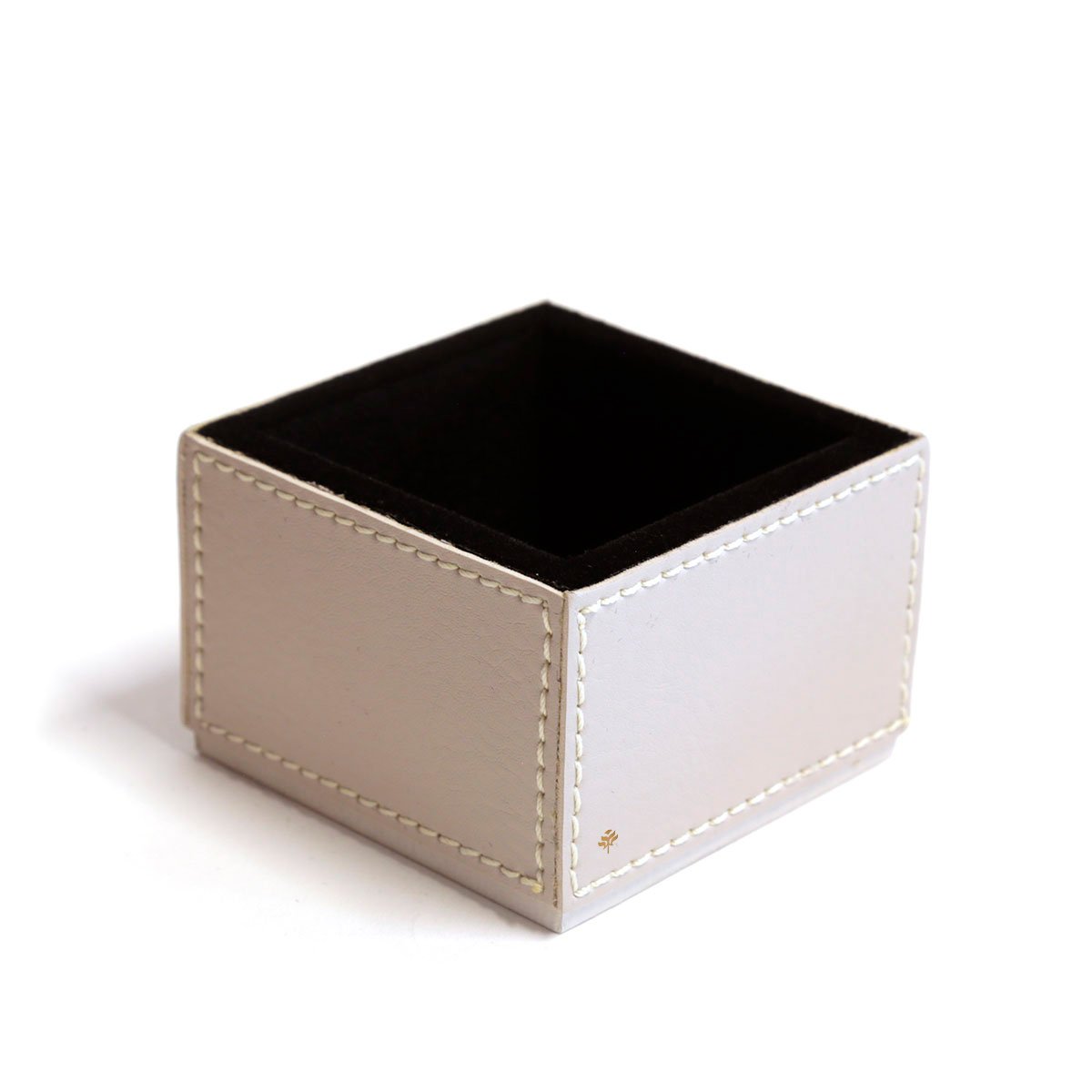 02 porta clips quadrado em couro pu gelo