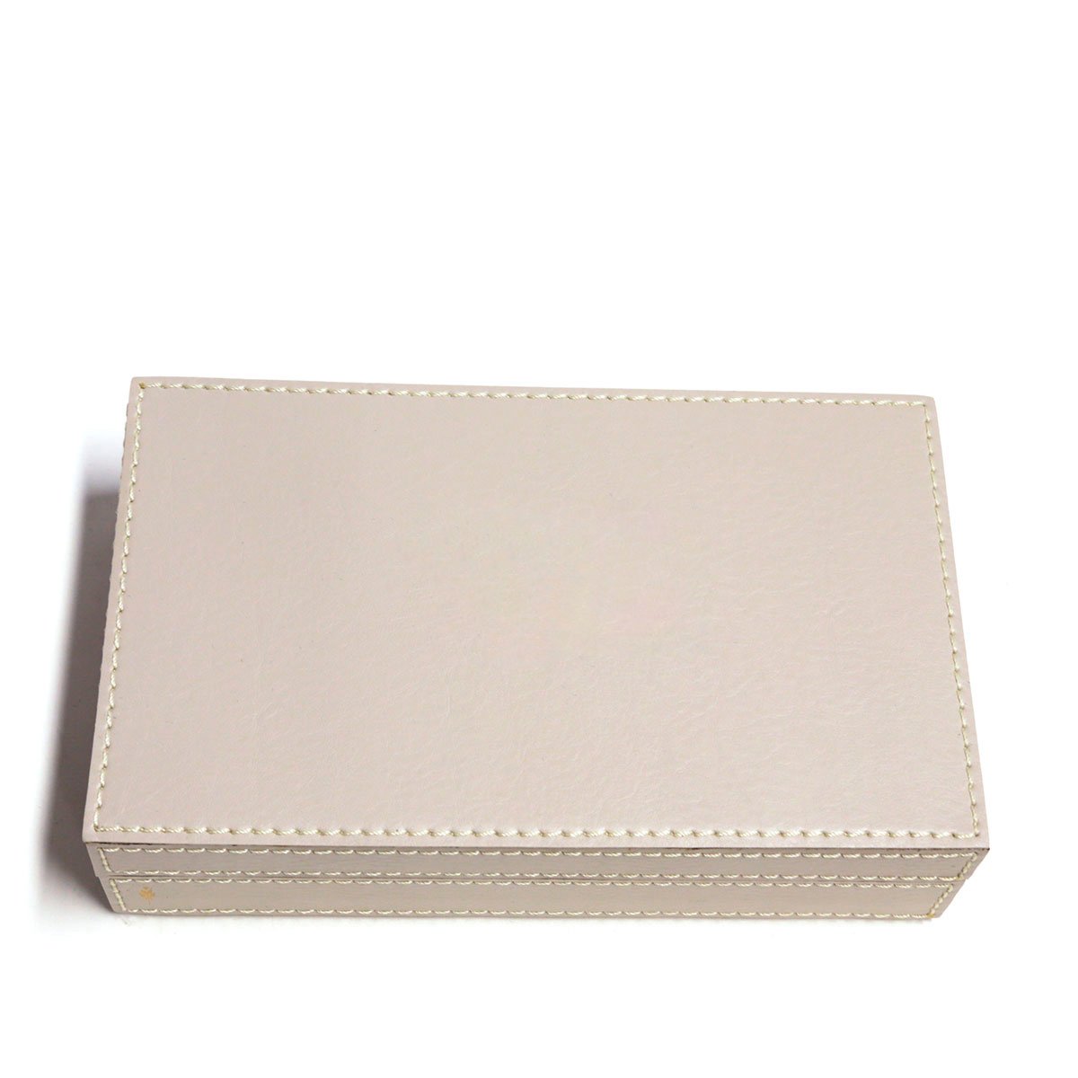 04 caixa porta domino em couro pu gelo