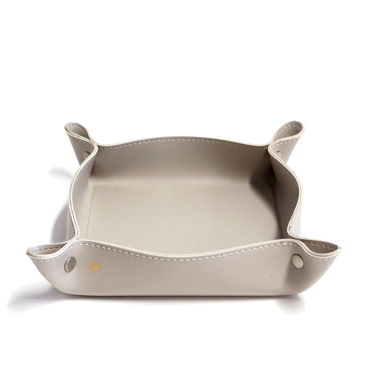 02 porta objetos de mesa em couro pu gelo g