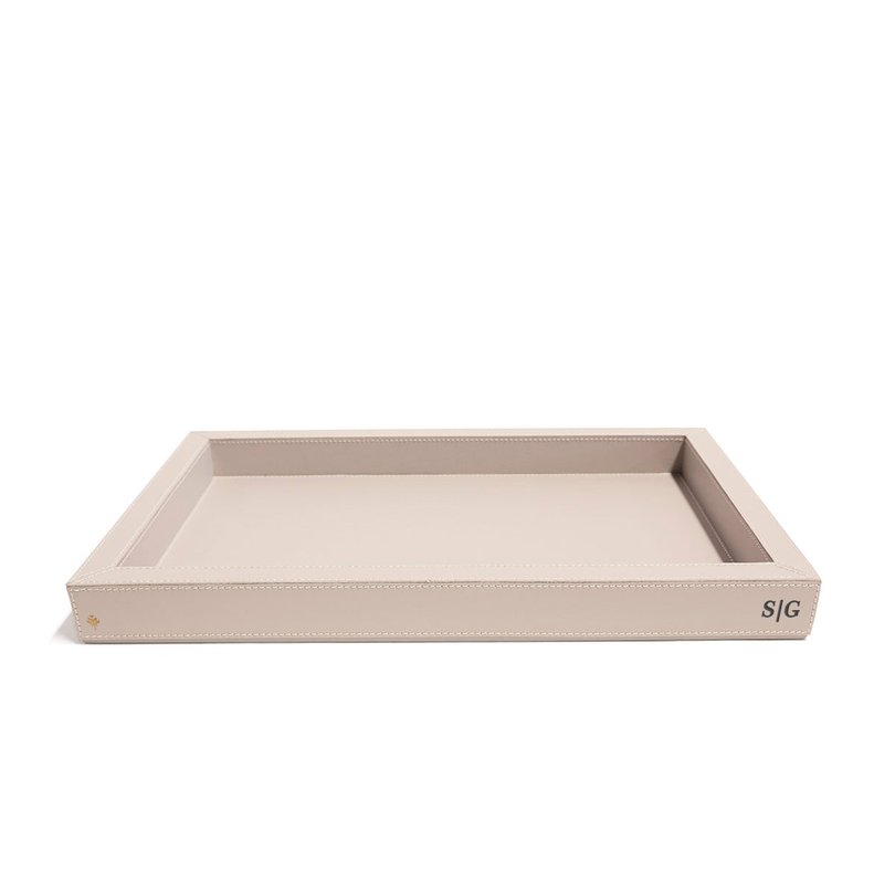 05 bandeja decorativa agata em couro pu gelo p