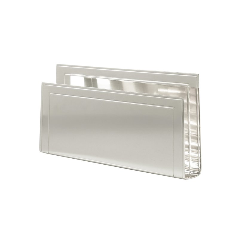 Porta Guardanapo Retangular C Friso St James Prata_1