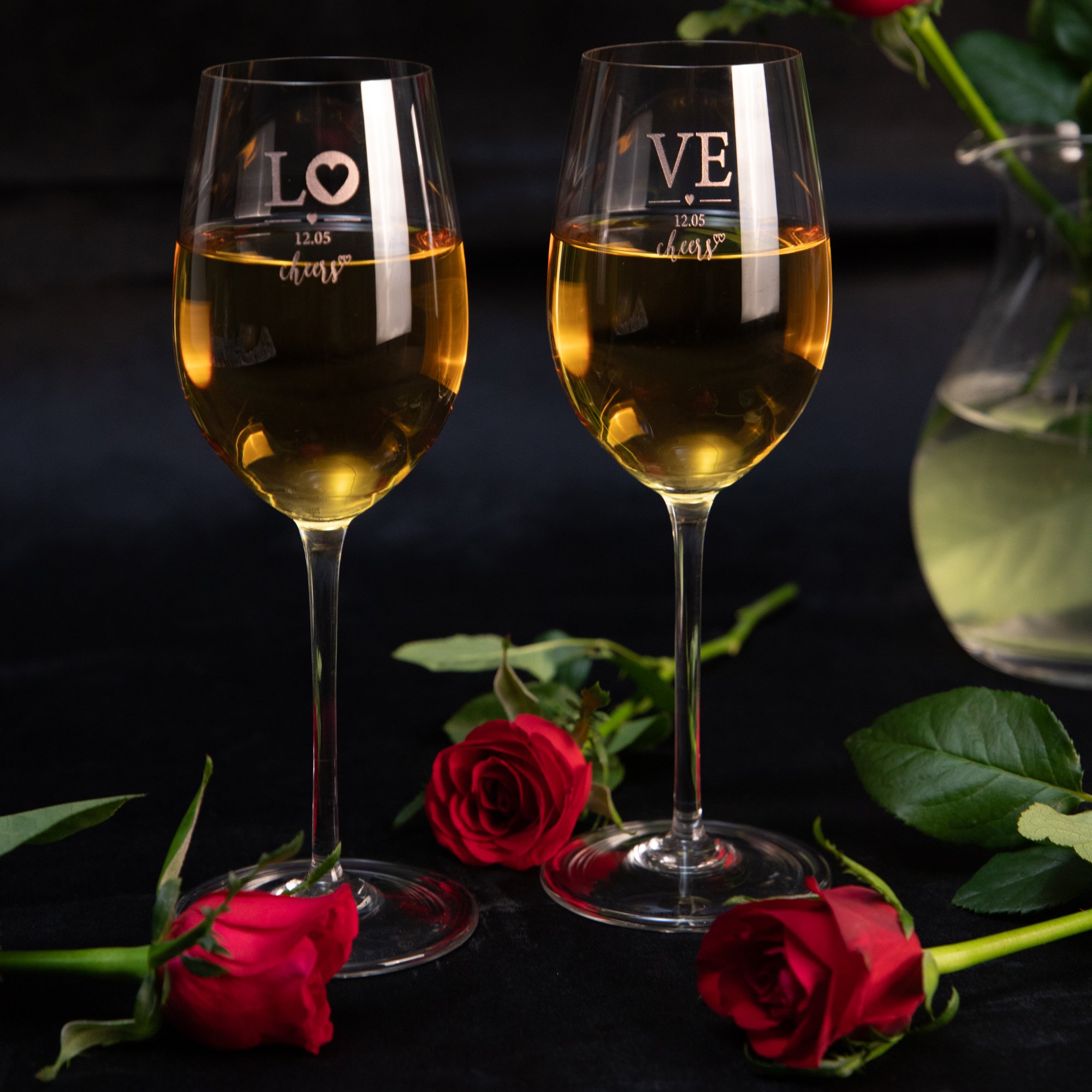 04 kit 2 tacas de cristal vivaldi p vinho especial dia dos namorados incolor